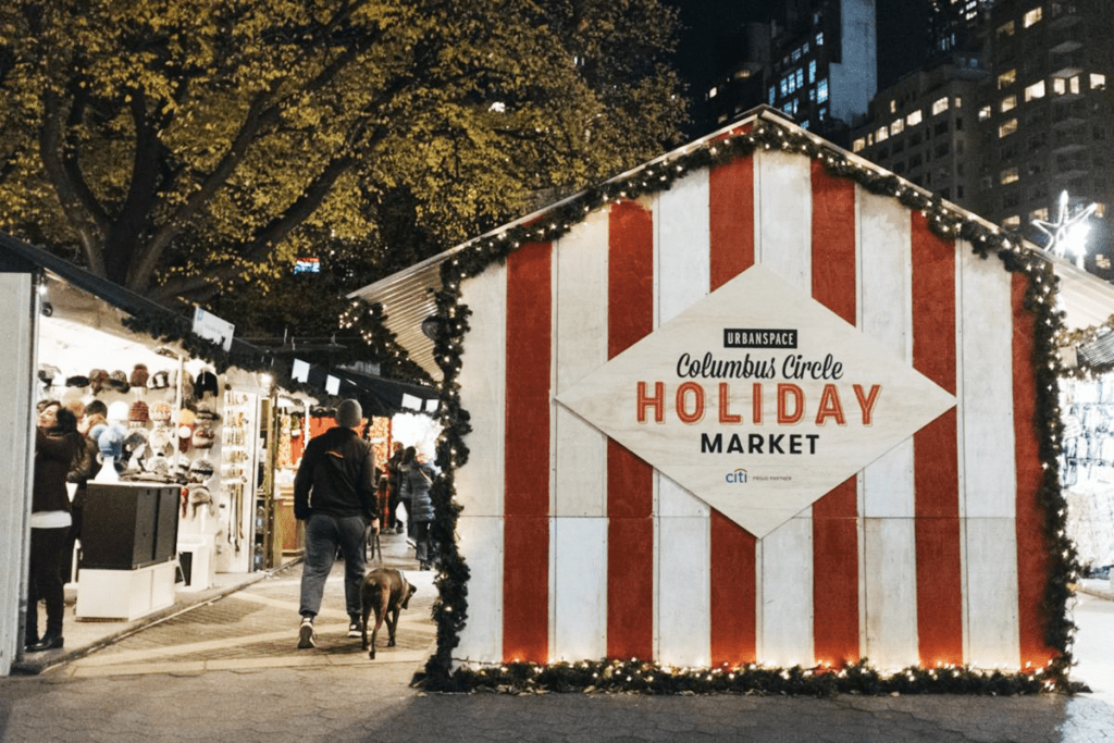 Columbus Circle Holiday Market, em Columbus Circle, Nova York